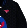 smu mustangs hexagonal pattern blue black jacket premium grade