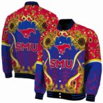 smu mustangs sunflower bloom blue yellow jacket best selling