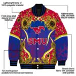 smu mustangs sunflower bloom blue yellow jacket best selling