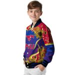 smu mustangs sunflower bloom blue yellow jacket best selling