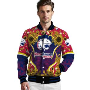 south alabama jaguars sunflower bloom blue yellow jacket high quality