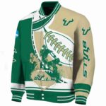 south florida bulls baseball stitching gold white jacket best selling