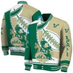 south florida bulls baseball stitching gold white jacket best selling