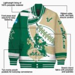 south florida bulls baseball stitching gold white jacket best selling