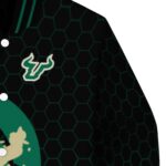 south florida bulls hexagonal pattern green black jacket best selling