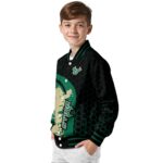 south florida bulls hexagonal pattern green black jacket best selling
