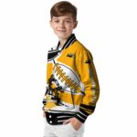 southern miss golden eagles baseball stitching gold white jacket best selling