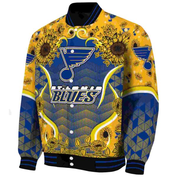 st louis blues sunflower bloom blue yellow jacket best selling