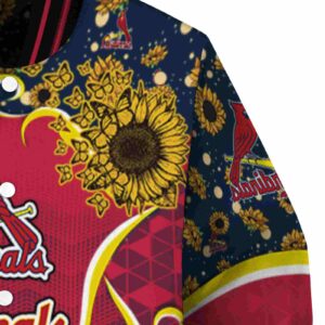 st louis cardinals sunflower bloom red yellow jacket premium grade