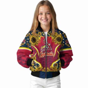st louis cardinals sunflower bloom red yellow jacket top rated