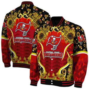 tampa bay buccaneers sunflower bloom red yellow jacket fashion forward