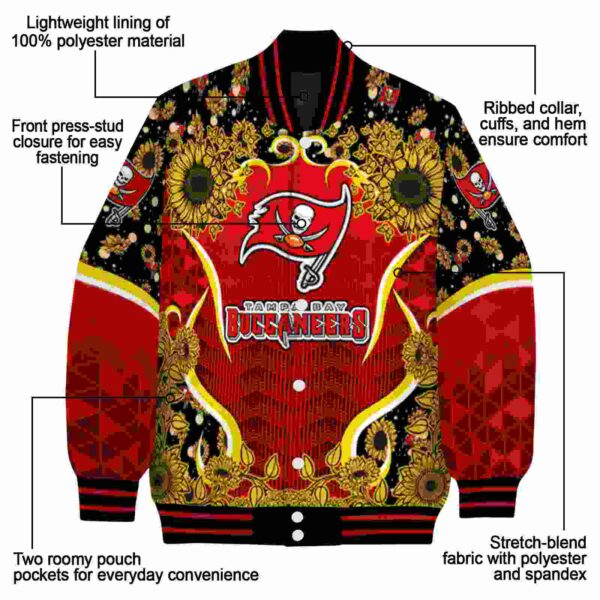 tampa bay buccaneers sunflower bloom red yellow jacket new arrival