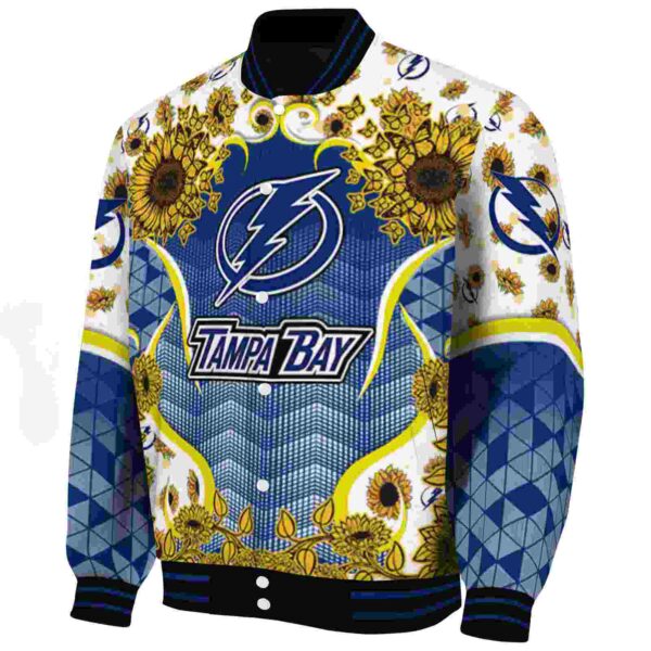 tampa bay lightning sunflower bloom blue yellow jacket best selling