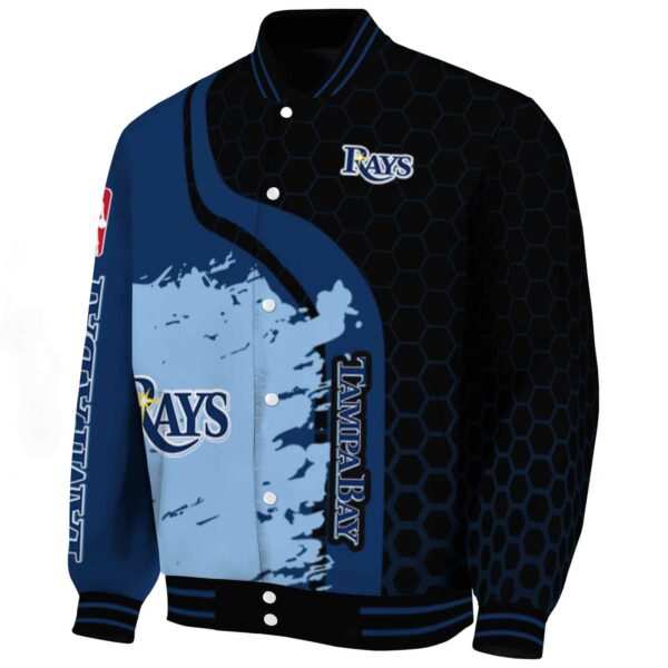 tampa bay rays hexagonal pattern navy black jacket best selling