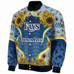 tampa bay rays sunflower bloom navy yellow jacket best selling
