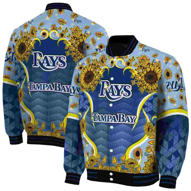 tampa bay rays sunflower bloom navy yellow jacket fashion forward