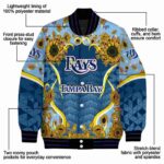 tampa bay rays sunflower bloom navy yellow jacket best selling