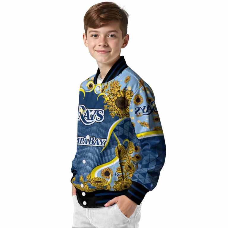 tampa bay rays sunflower bloom navy yellow jacket trendy