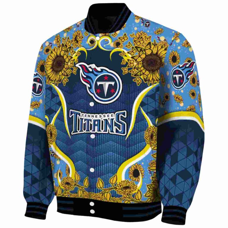 tennessee titans sunflower bloom navy yellow jacket best selling