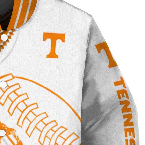 tennessee volunteers baseball stitching white jacket premium grade