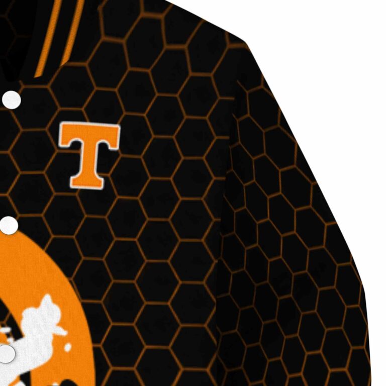 tennessee volunteers hexagonal pattern orange black jacket premium grade