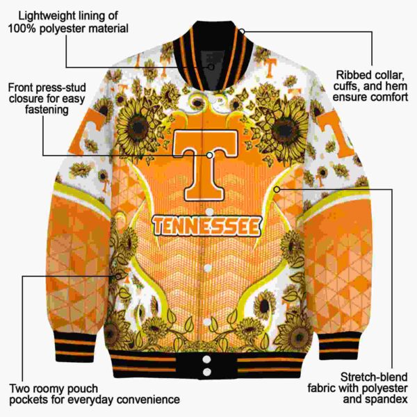tennessee volunteers sunflower bloom orange yellow jacket new arrival