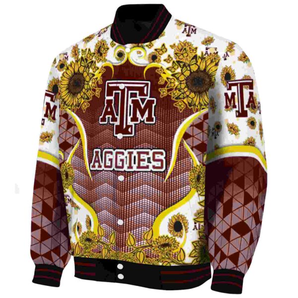 texas am aggies sunflower bloom maroon yellow jacket best selling