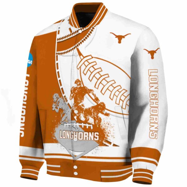 texas longhorns baseball stitching white jacket best selling