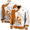 texas longhorns baseball stitching white jacket fashion forward