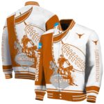 texas longhorns baseball stitching white jacket best selling