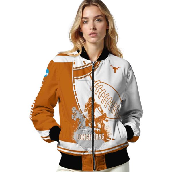 texas longhorns baseball stitching white jacket latest model