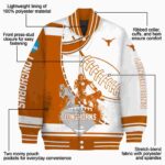 texas longhorns baseball stitching white jacket best selling