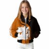 texas longhorns hexagonal pattern orange black jacket top rated