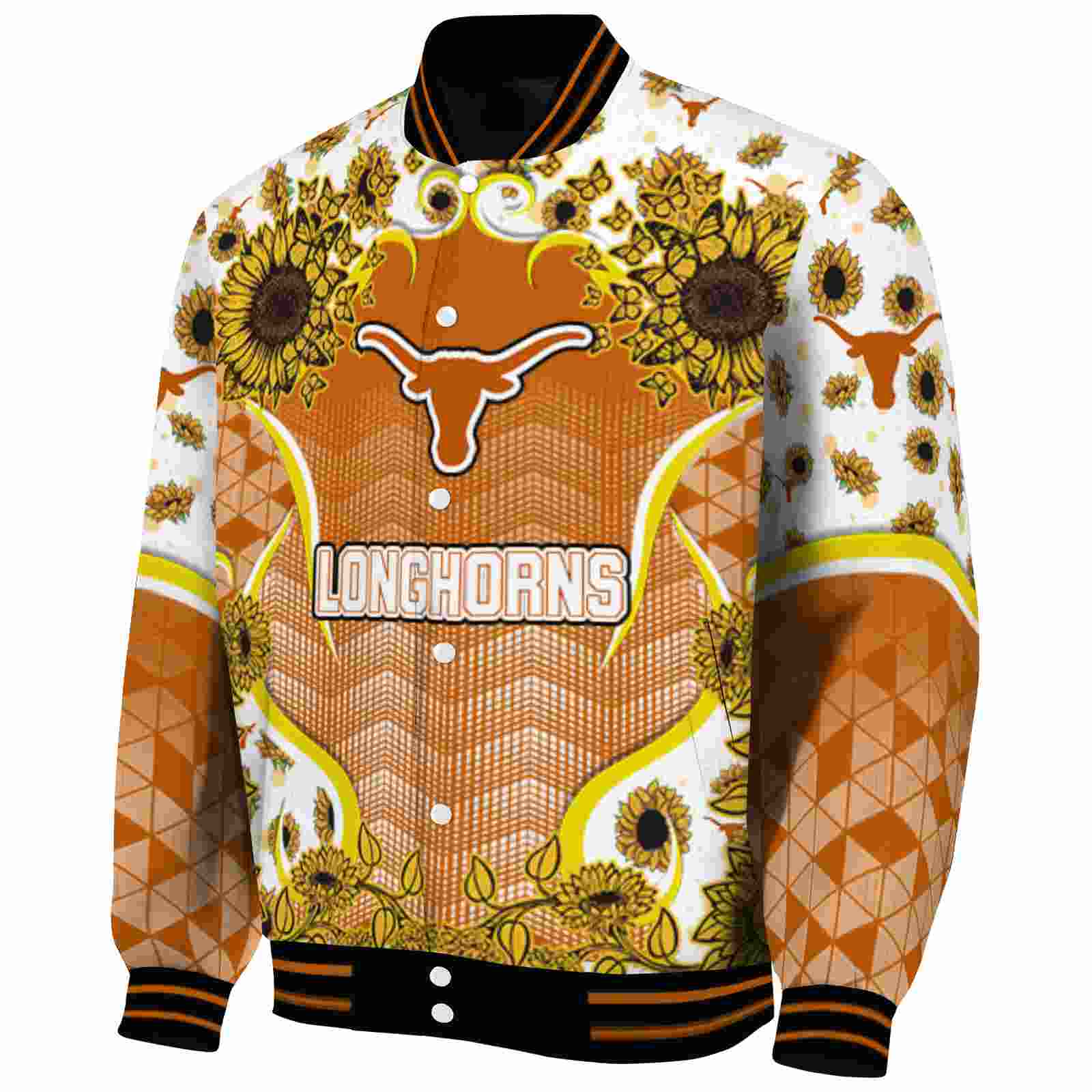 texas longhorns sunflower bloom orange yellow jacket best selling texas longhorns sunflower bloom orange yellow jacket best selling