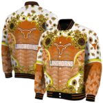 texas longhorns sunflower bloom orange yellow jacket best selling