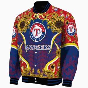 texas rangers sunflower bloom blue yellow jacket best selling