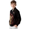 texas state bobcats hexagonal pattern maroon black jacket trendy