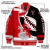 texas tech red raiders baseball stitching black white jacket new arrival