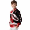 texas tech red raiders baseball stitching black white jacket trendy