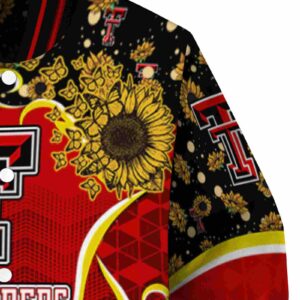 texas tech red raiders sunflower bloom red yellow jacket premium grade