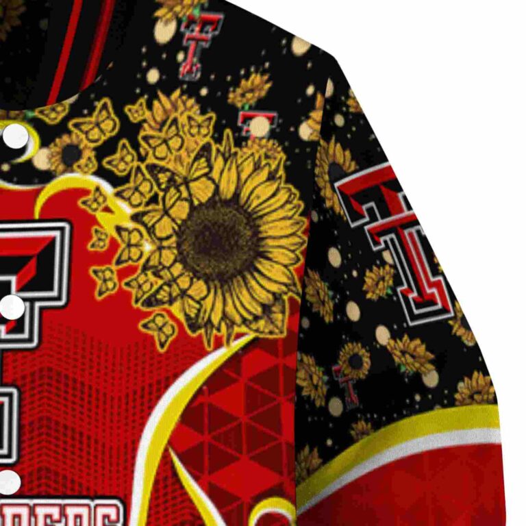 texas tech red raiders sunflower bloom red yellow jacket premium grade
