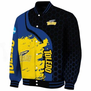 toledo rockets hexagonal pattern blue black jacket best selling