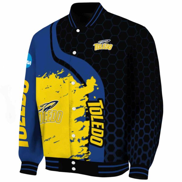 toledo rockets hexagonal pattern blue black jacket best selling