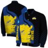toledo rockets hexagonal pattern blue black jacket fashion forward