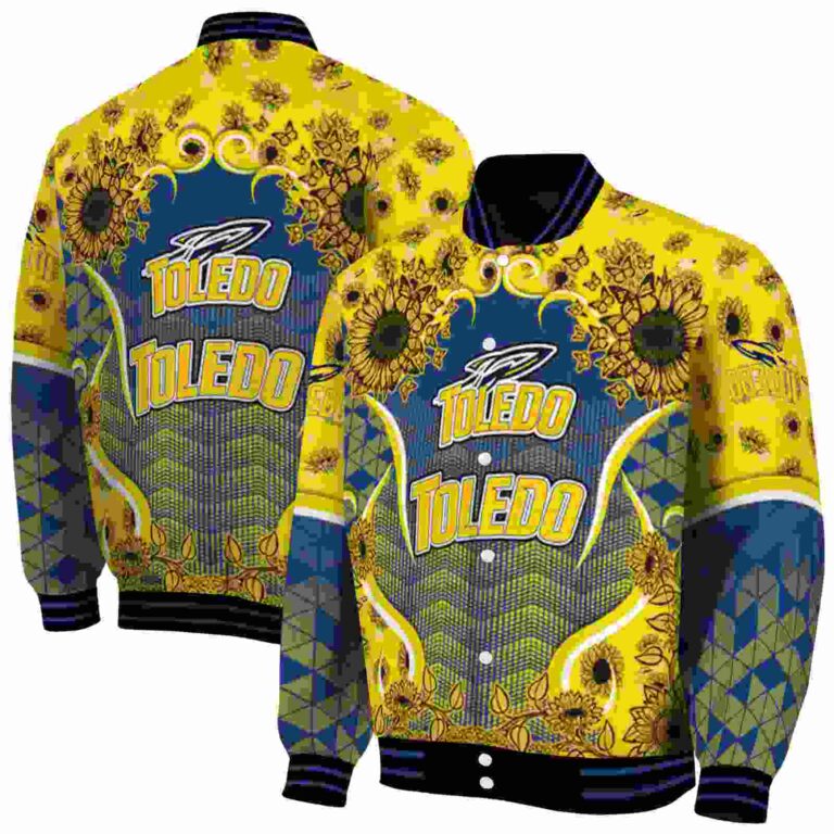 toledo rockets sunflower bloom blue yellow jacket fashion forward