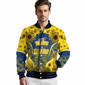 toledo rockets sunflower bloom blue yellow jacket high quality