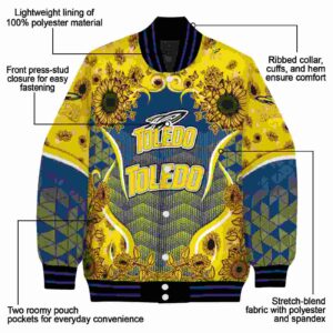 toledo rockets sunflower bloom blue yellow jacket new arrival