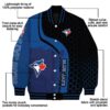 toronto blue jays hexagonal pattern blue black jacket new arrival