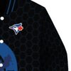 toronto blue jays hexagonal pattern blue black jacket premium grade