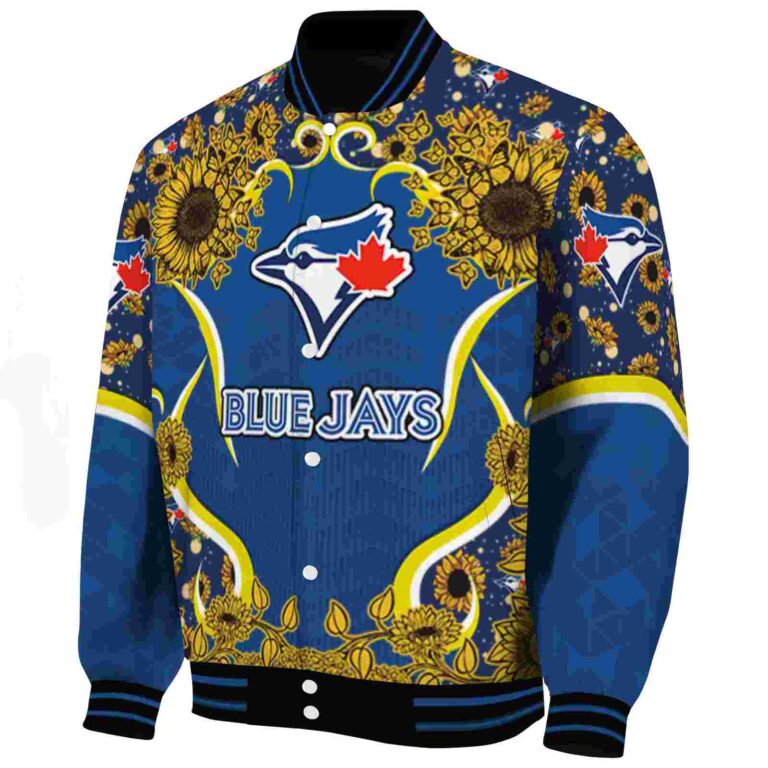 toronto blue jays sunflower bloom blue yellow jacket best selling